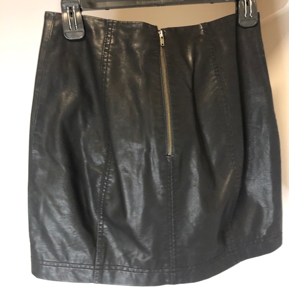 Free People leather mini skirt - Picture 2 of 2